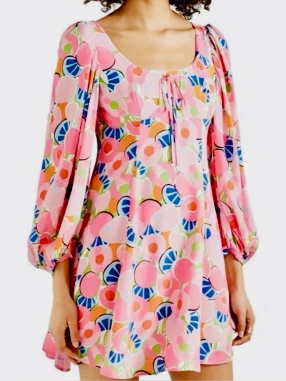 STAUD Juniper Pink Mini Dress